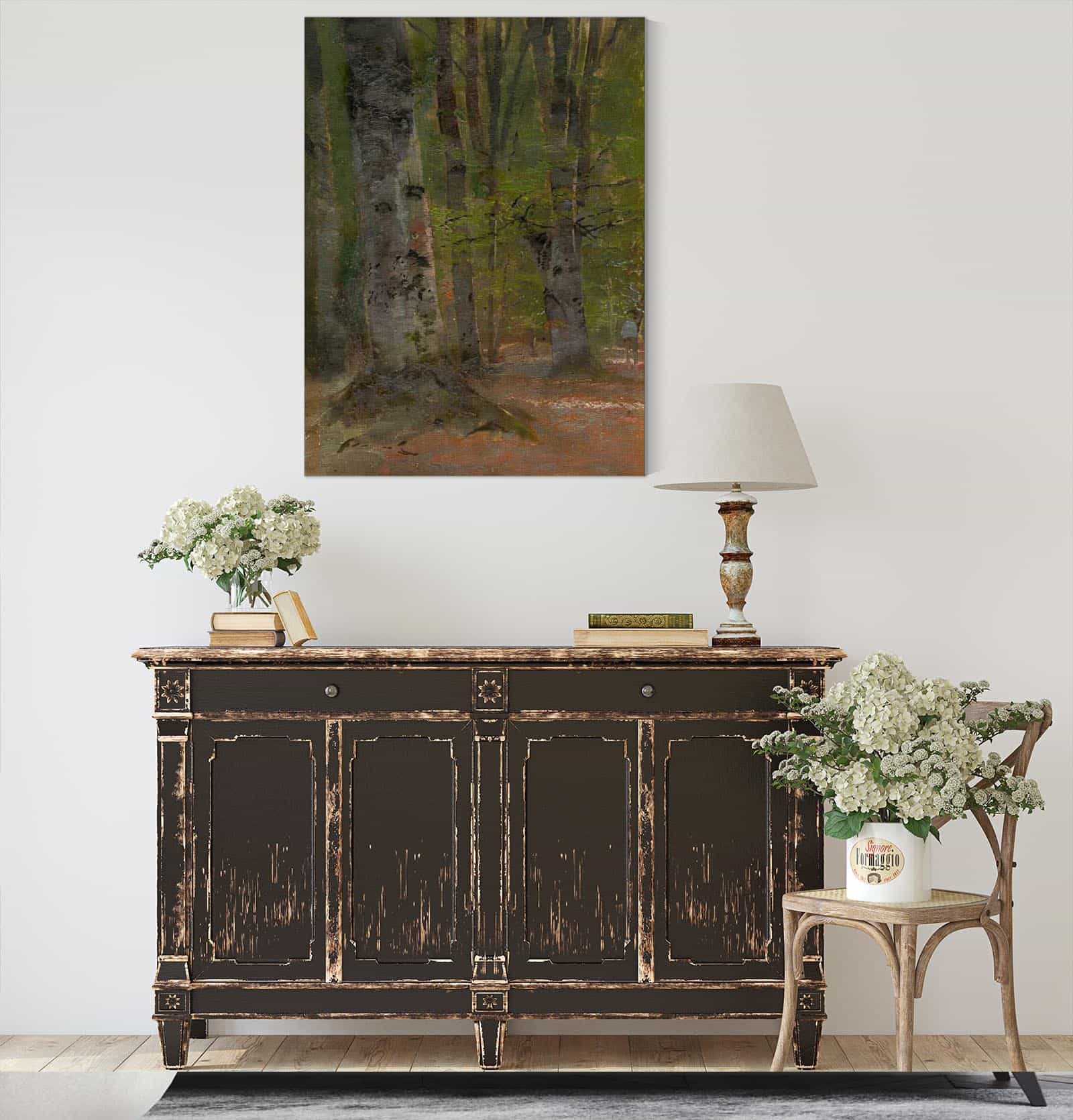 Study Of Forest Interior   by Ladislav Mednyanszky