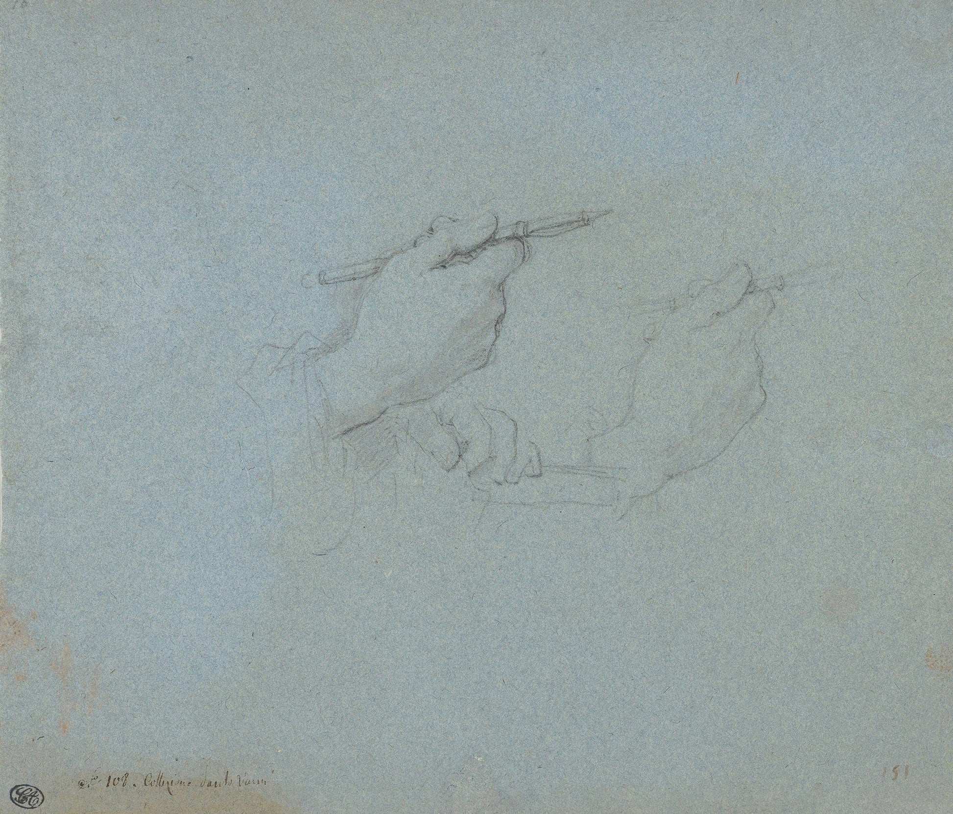 Study Of Hands by Charles Joseph Natoire