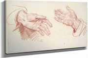 Study Of Hands by Jean Baptiste Greuze