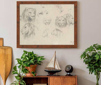 Study Of Lions And Lionesses by Rosa Bonheur