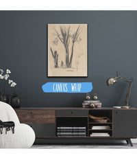 Study Of Man Between Trees   by Odilon Redon