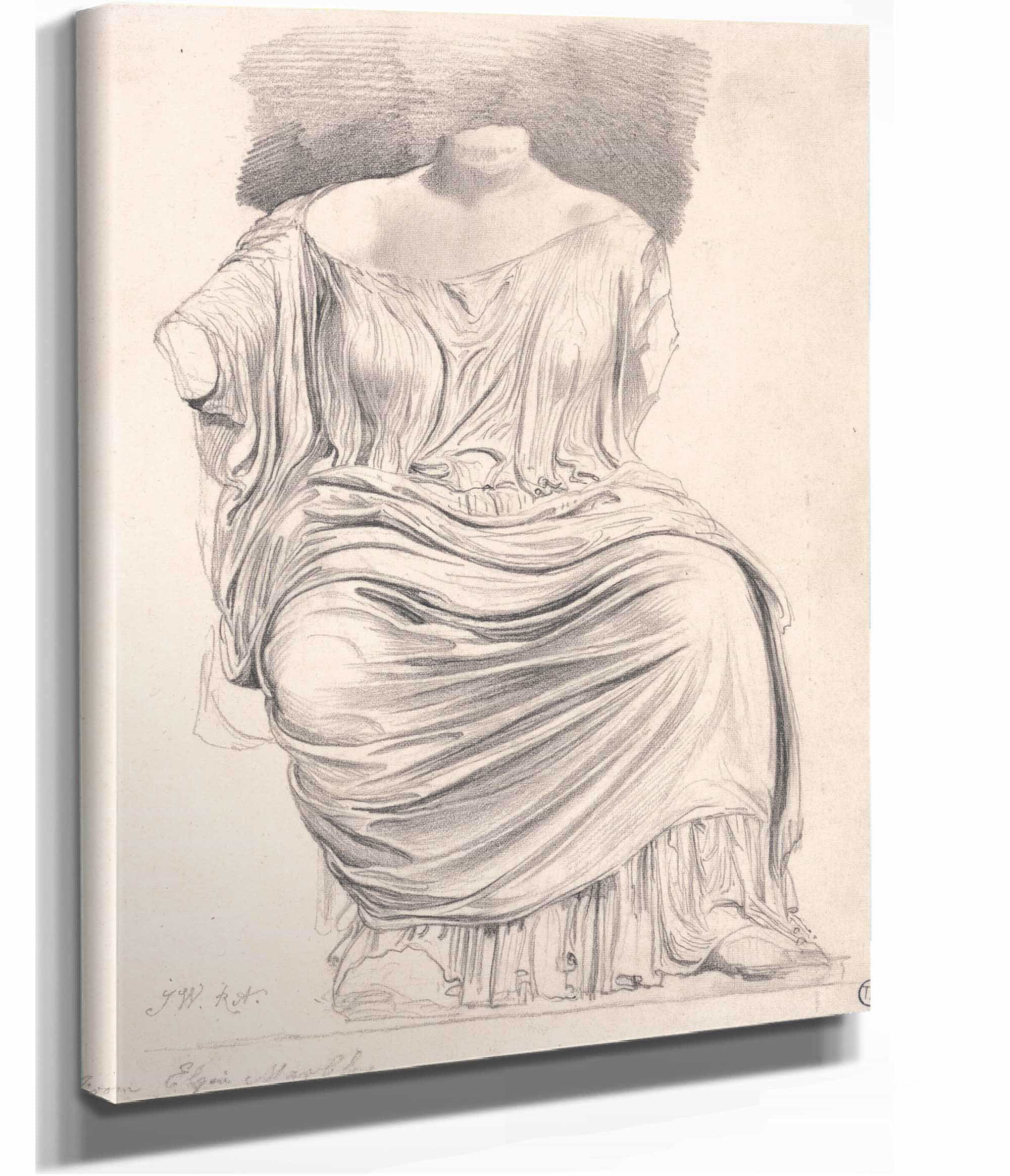Study Of Sculpture From The Elgin Marbles by James Ward