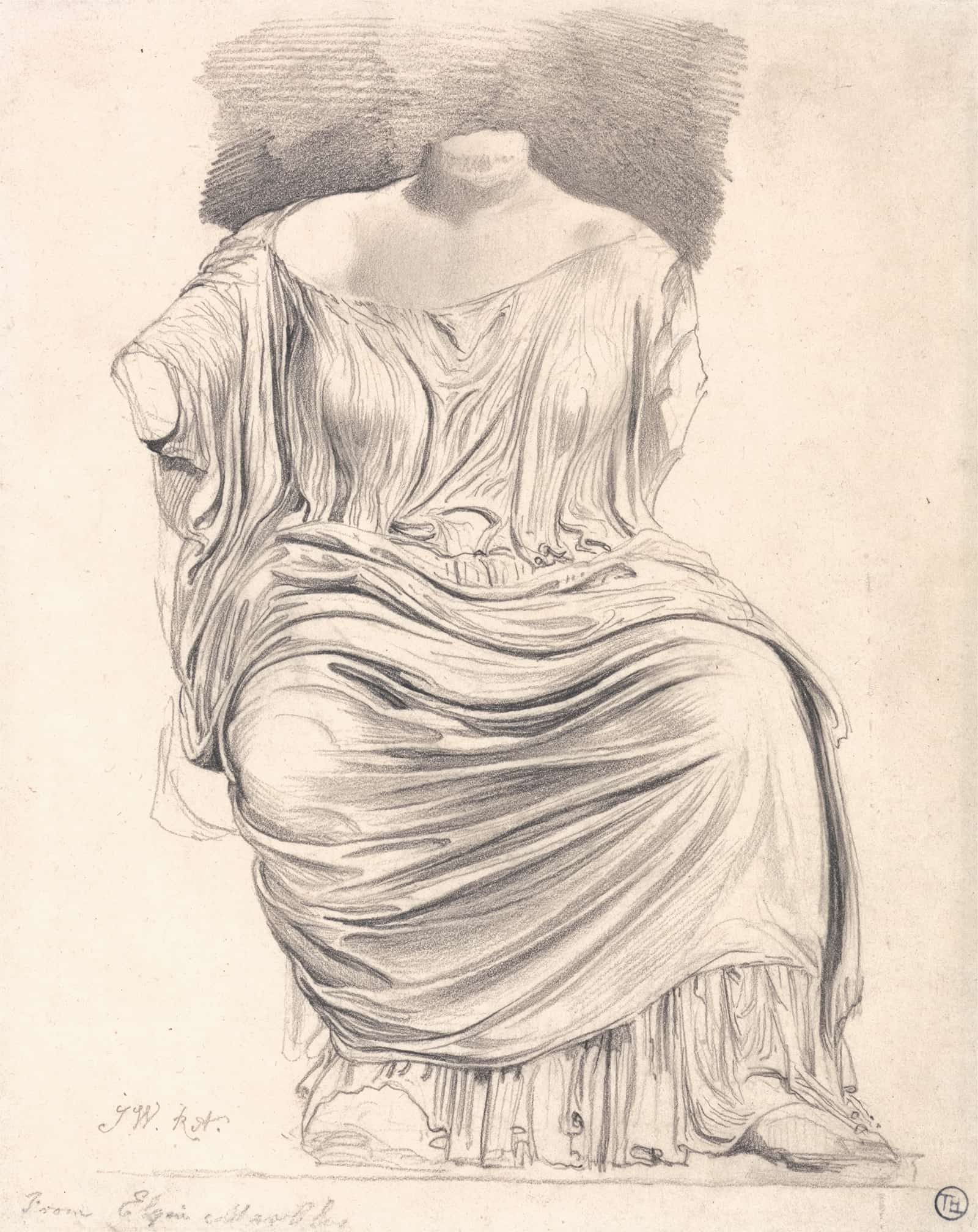 Study Of Sculpture From The Elgin Marbles by James Ward
