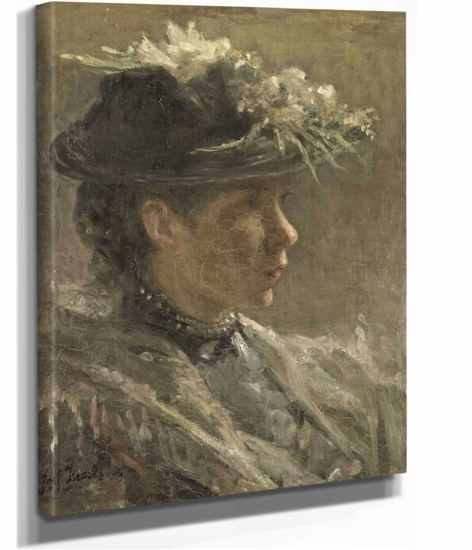 Study Of Sijtje Van Bemmel  by Jozef Israels