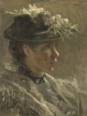 Study Of Sijtje Van Bemmel  by Jozef Israels