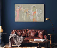 Study Of The Captive Virtues For The Castle Of The Maidens by Edwin Austin Abbey