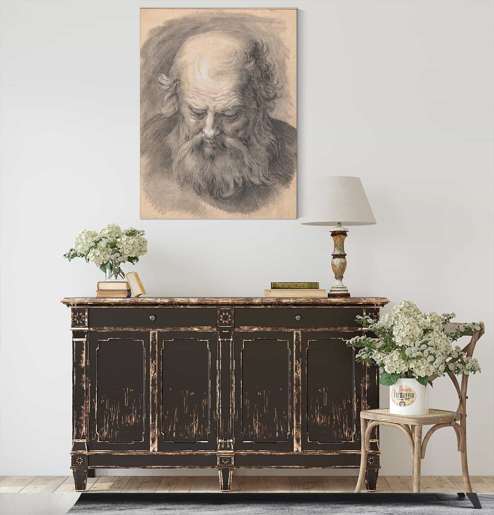 Study Of The Head Of A Bearded Man by Abraham Bloemaert
