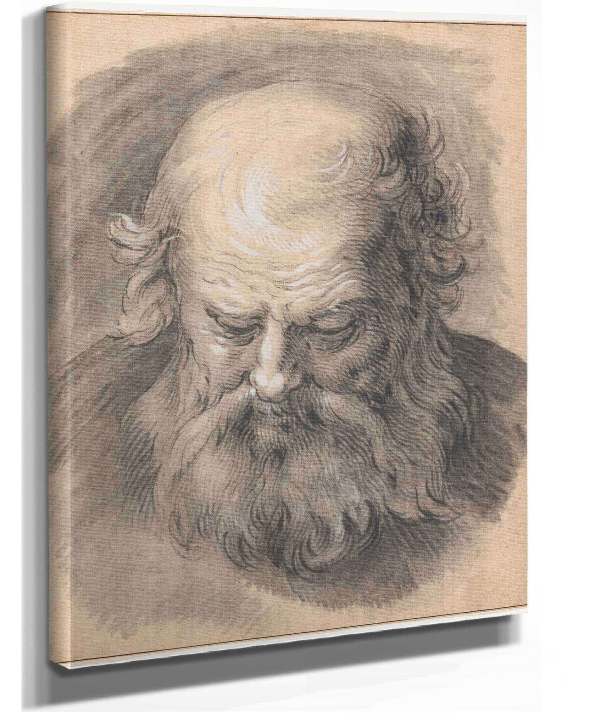 Study Of The Head Of A Bearded Man by Abraham Bloemaert