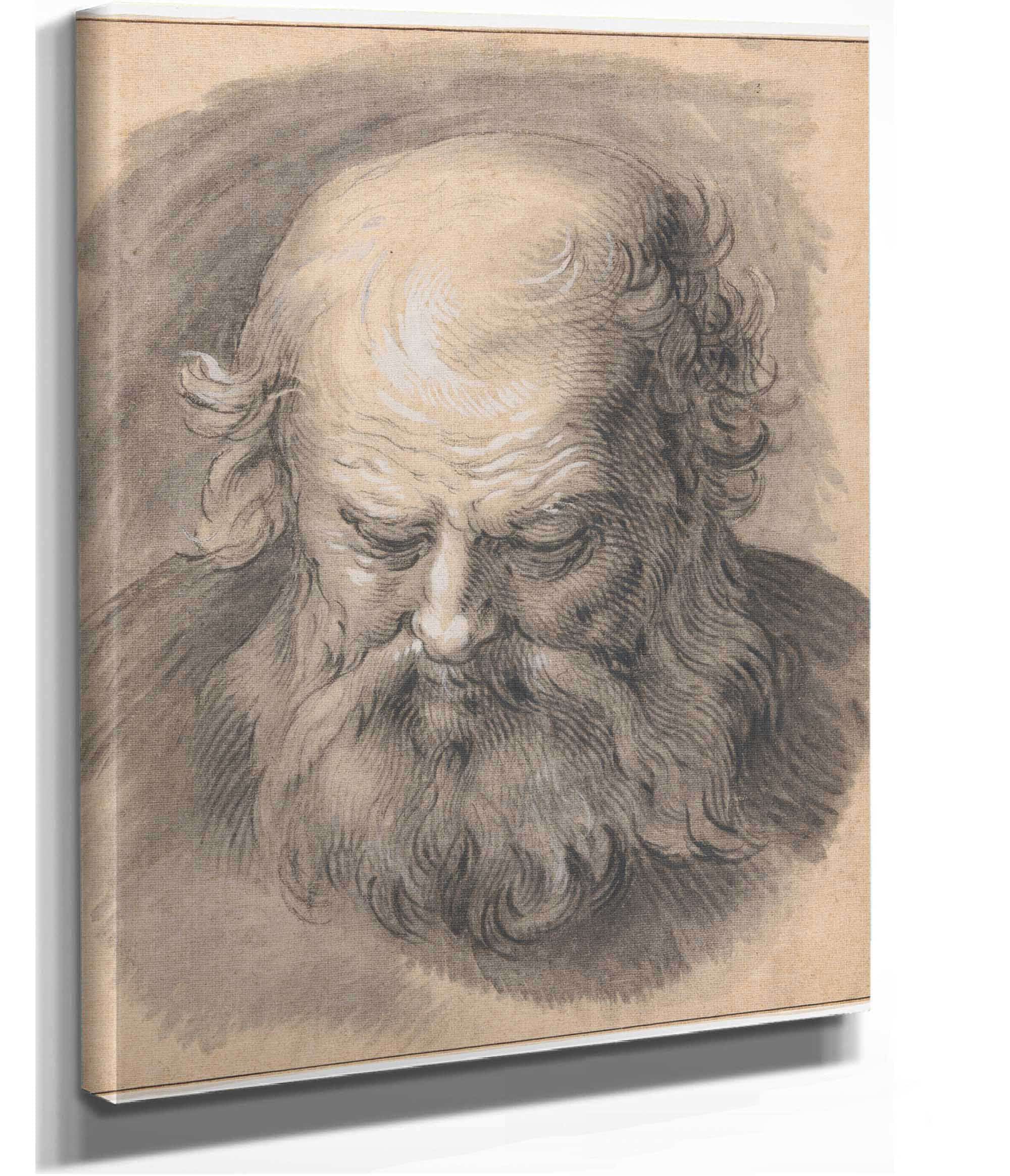 Study Of The Head Of A Bearded Man by Abraham Bloemaert