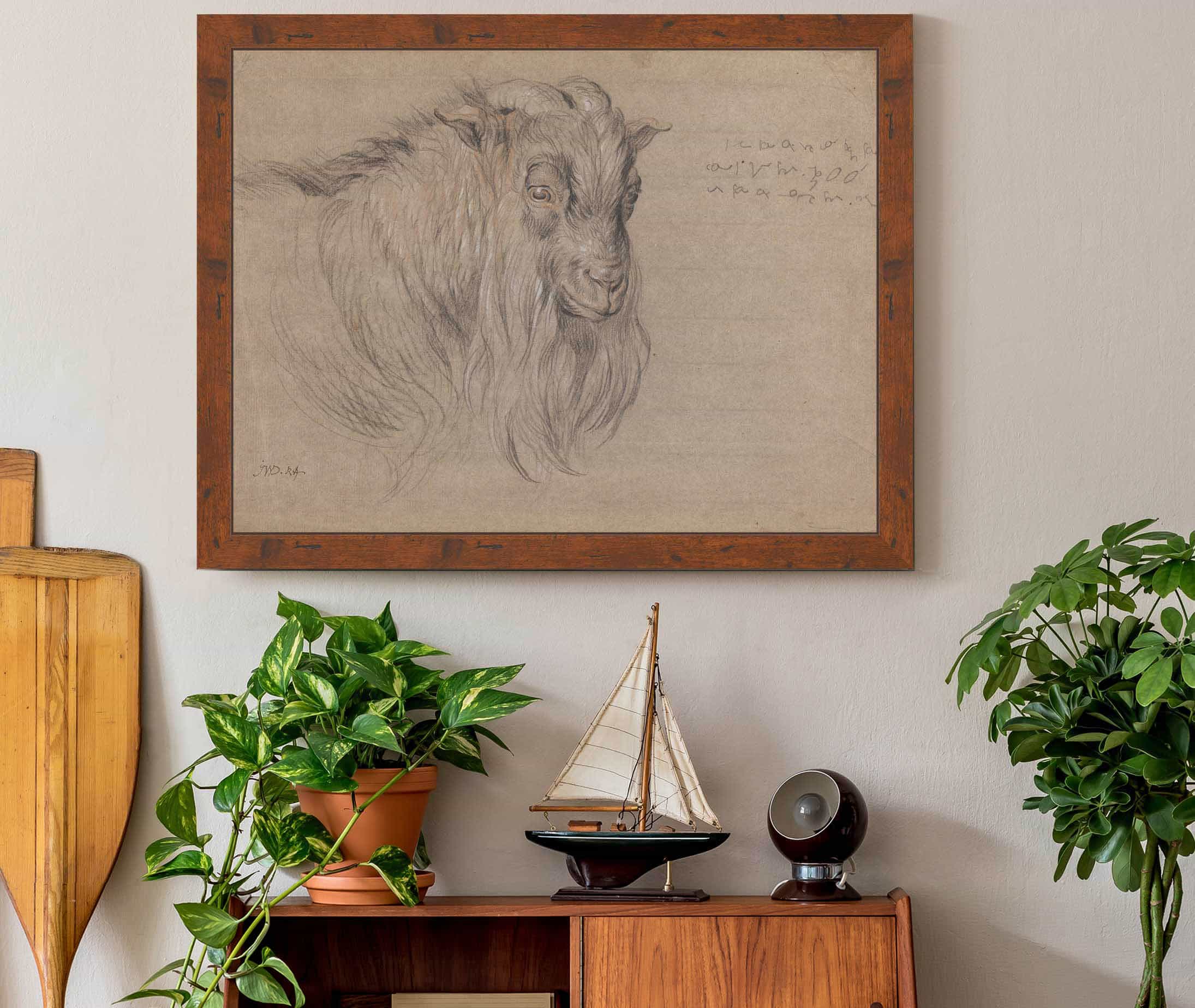 Study Of The Head Of A Ram by James Ward