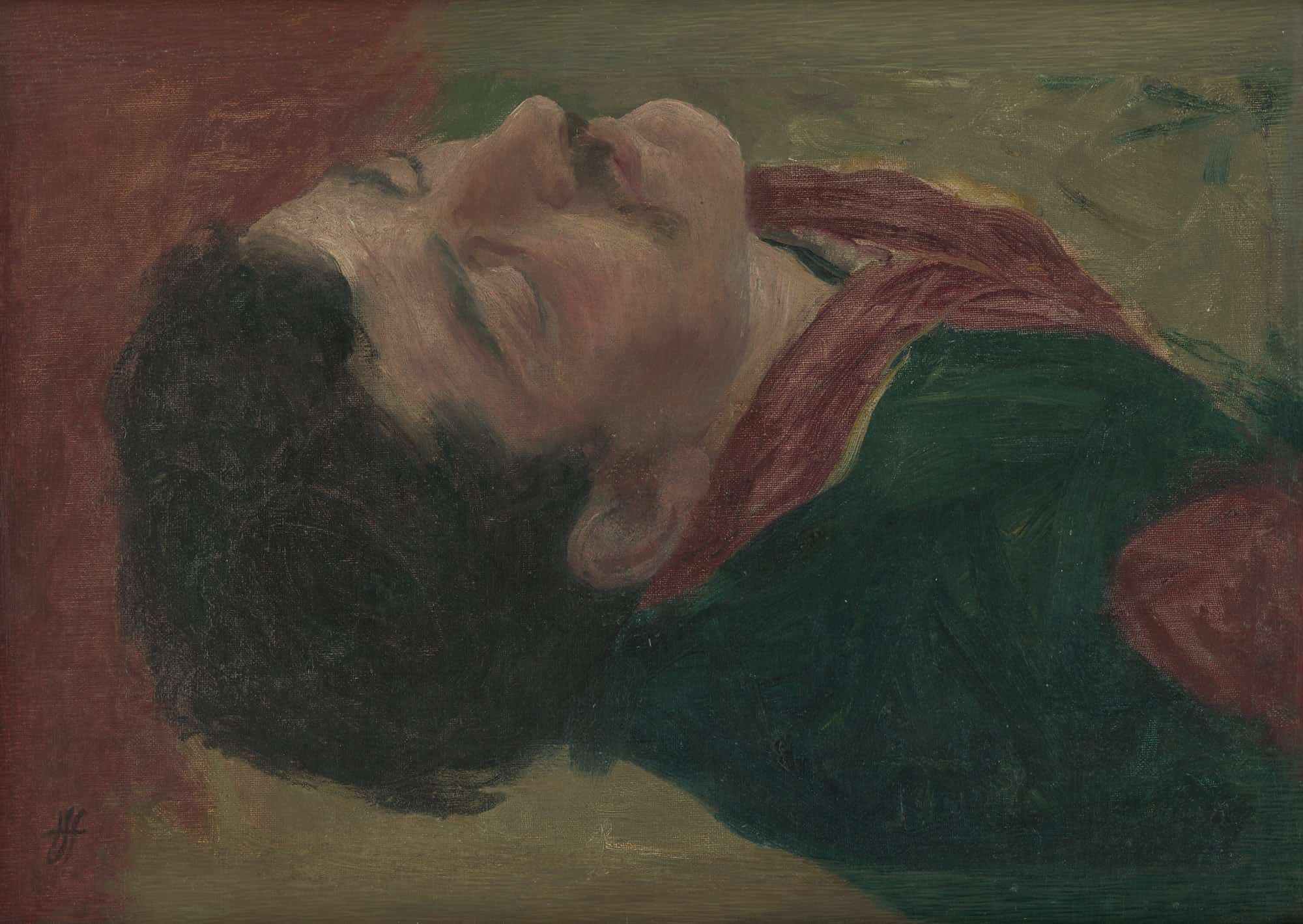 Study Of The Human Head by Jozef Hanula