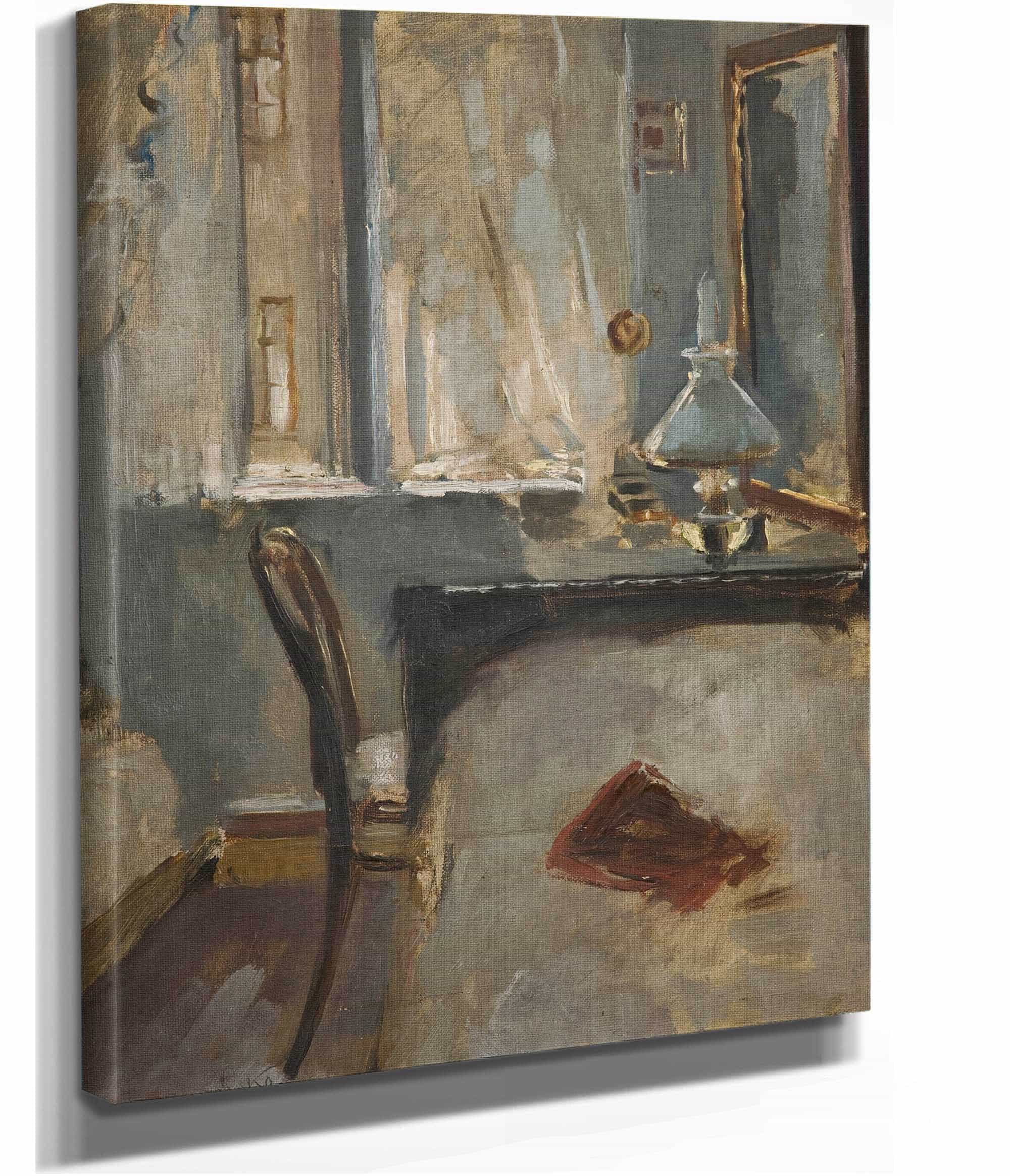 Study Of The Interior Of The Artists Studio In Krakow by Olga Boznanska