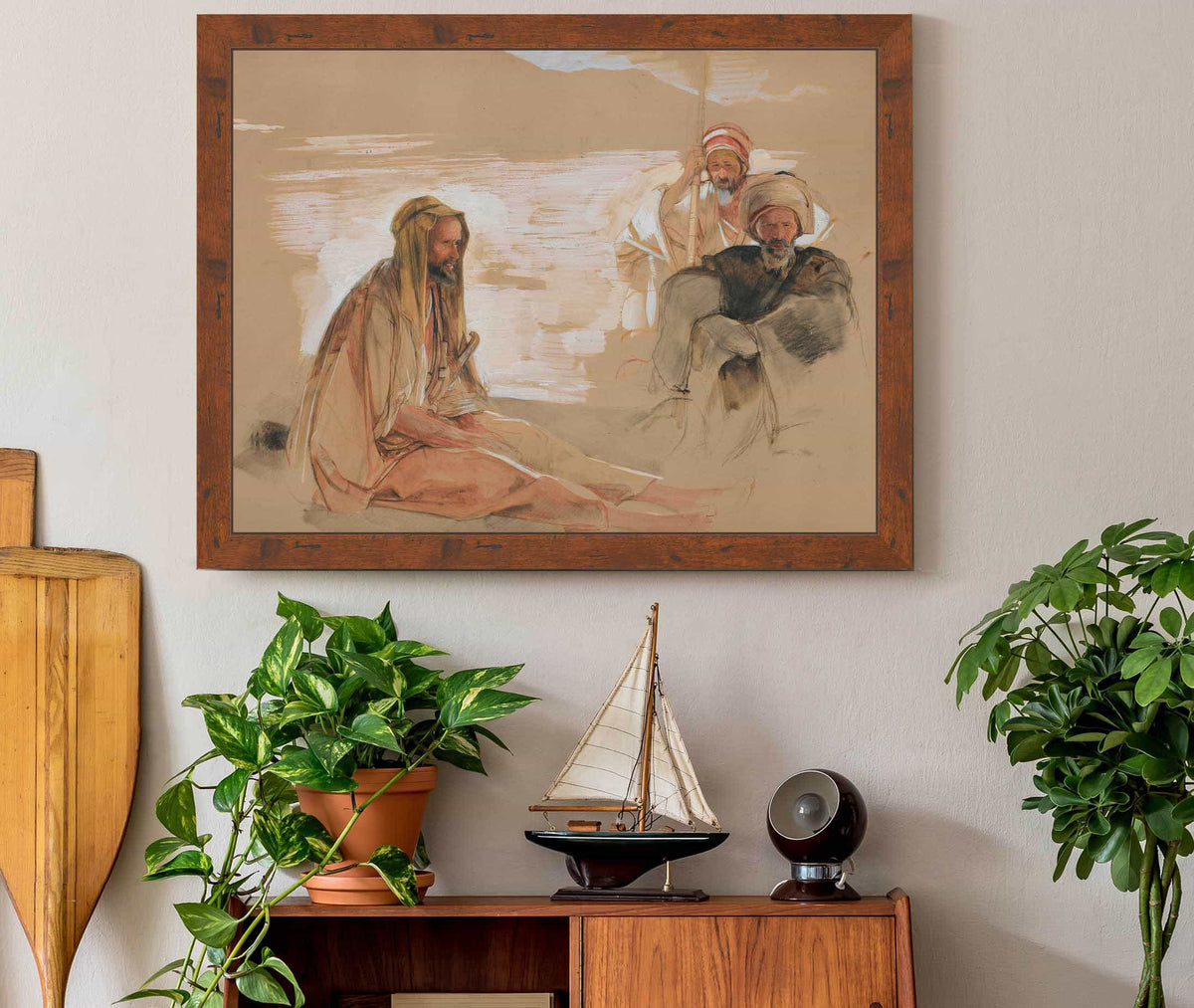 Study Of Three Arabs by John Frederick Lewis