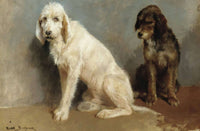 Study Of Two Dogs by Rosa Bonheur