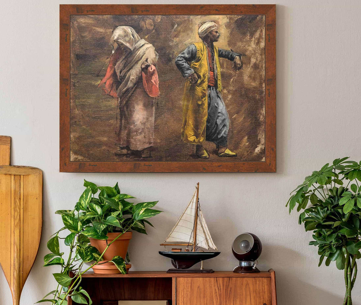 Study Of Two Figures by Edwin Lord Weeks