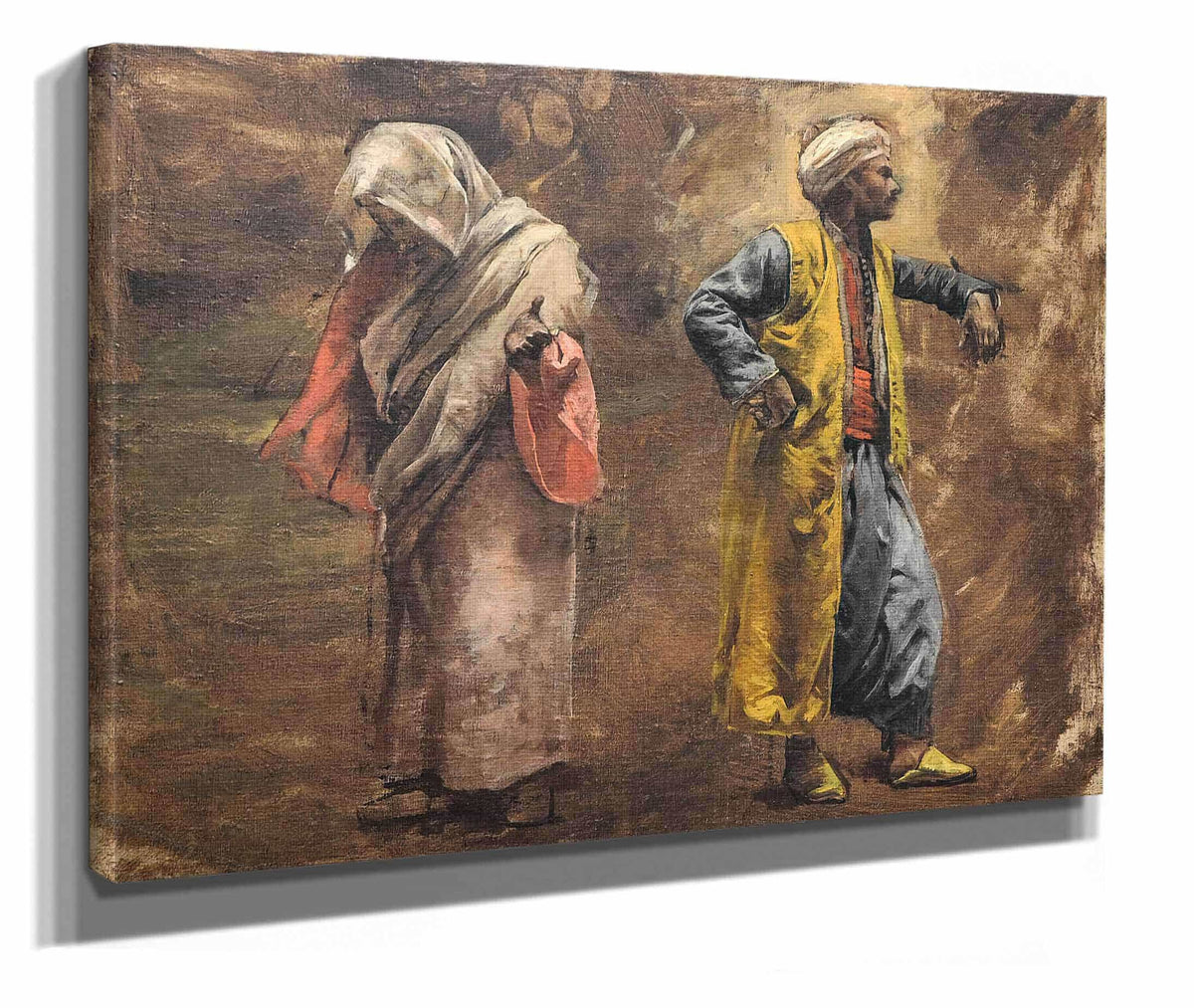 Study Of Two Figures by Edwin Lord Weeks