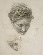 Study Of Two Heads by Edward John Poynter