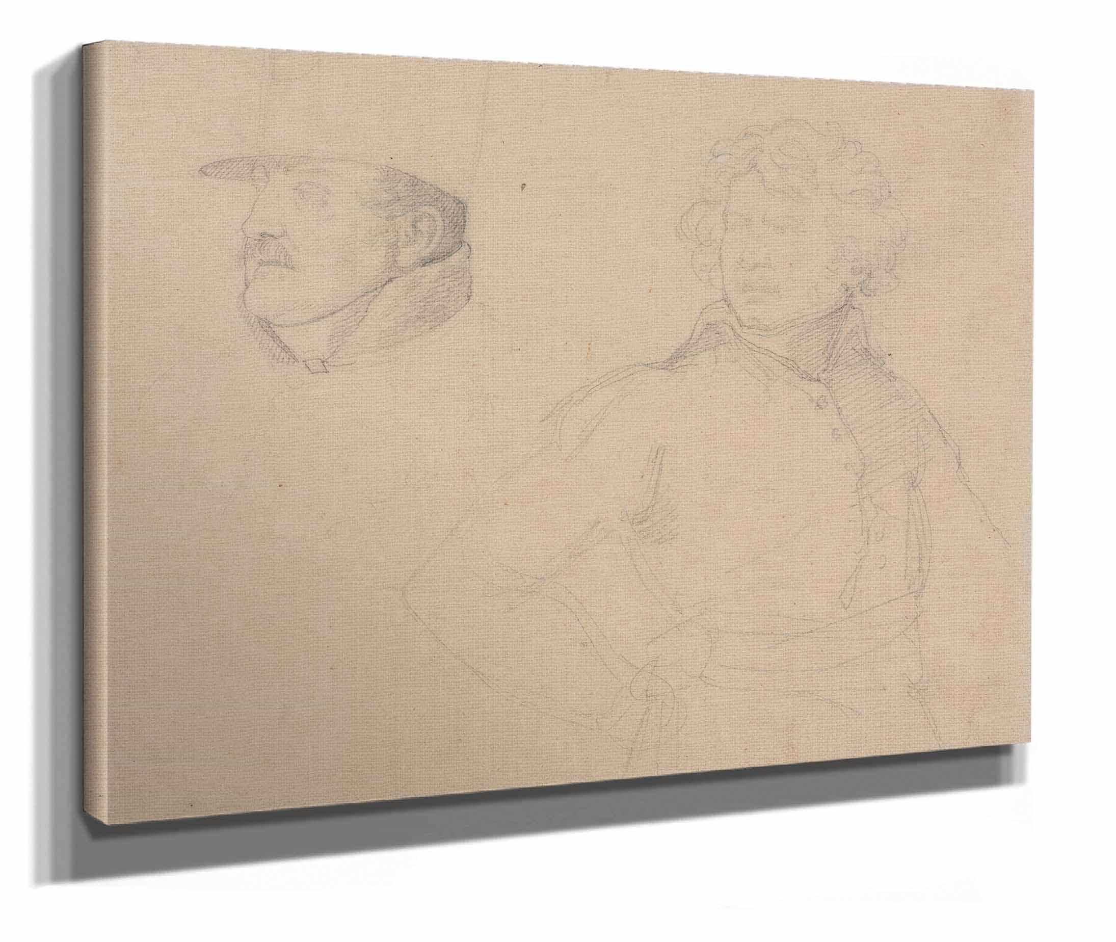 Study Of Two Soldiers by Theodore Gericault