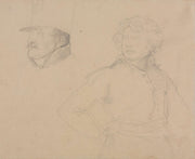 Study Of Two Soldiers by Theodore Gericault