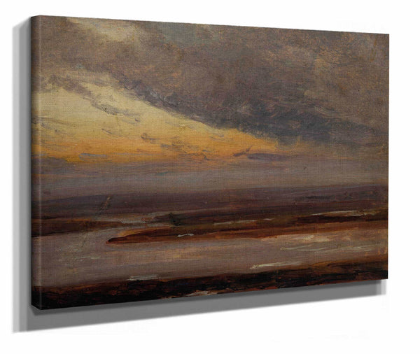 Study On The Elbe by Johan Christian Dahl