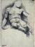 Study Reclining Male Nude By Edgar Degas