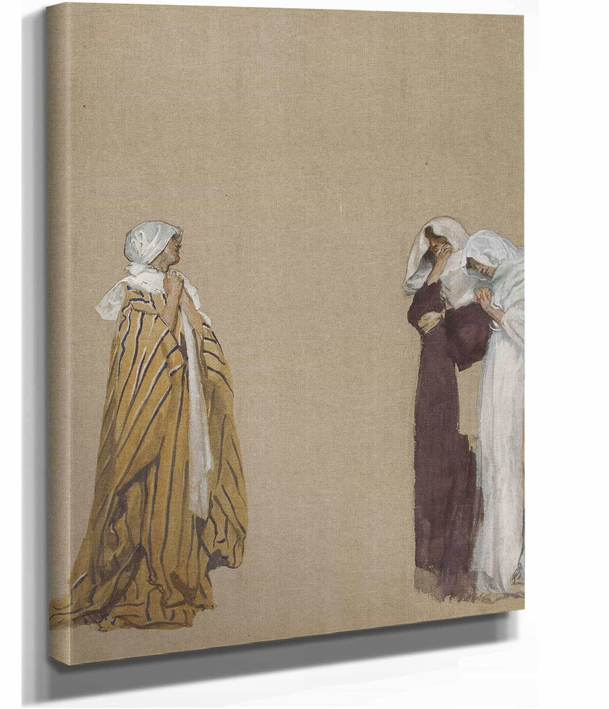 Study Three Figures by Edwin Austin Abbey