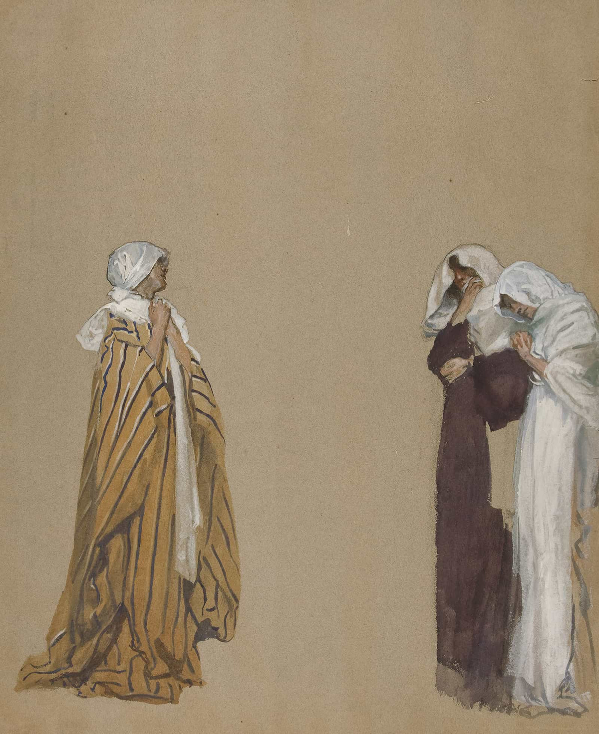Study Three Figures by Edwin Austin Abbey