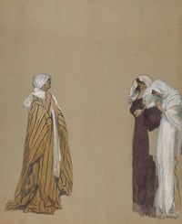 Study Three Figures by Edwin Austin Abbey