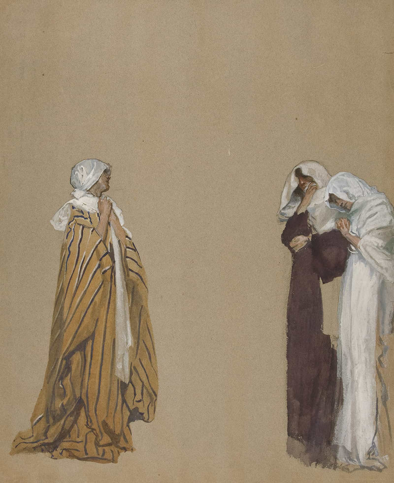 Study Three Figures by Edwin Austin Abbey