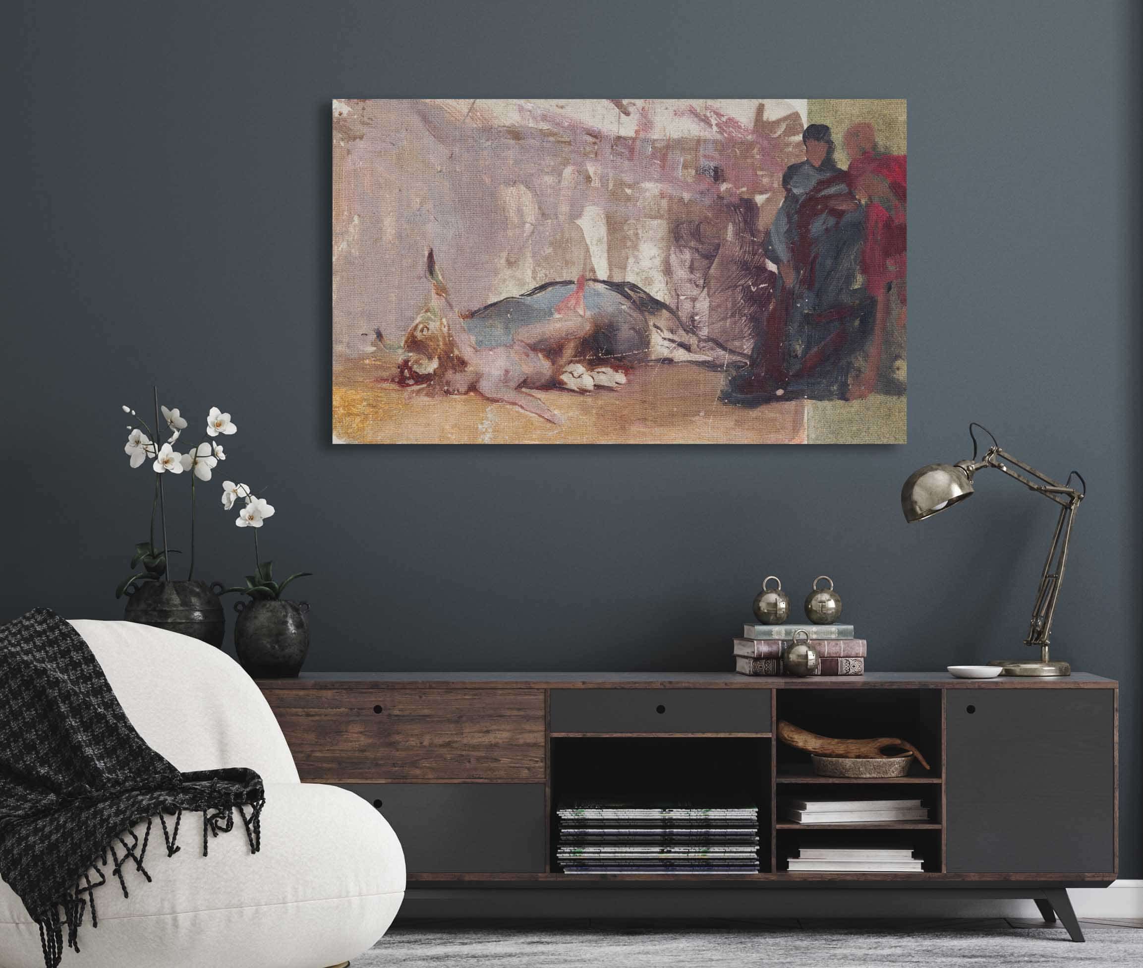 Study To The Painting Christian Dirce by Henryk Siemiradzki
