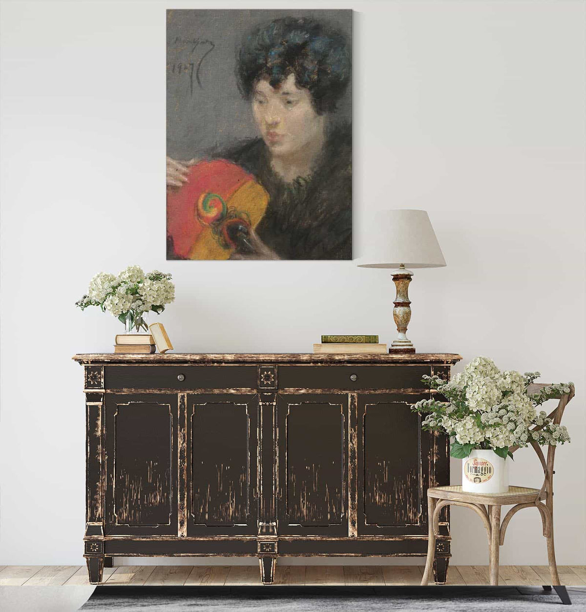 Study With Fan by Alice Pike Barney