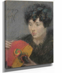 Study With Fan by Alice Pike Barney