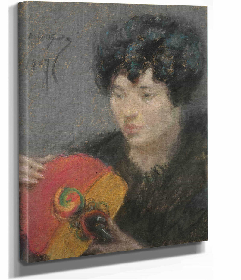 Study With Fan by Alice Pike Barney