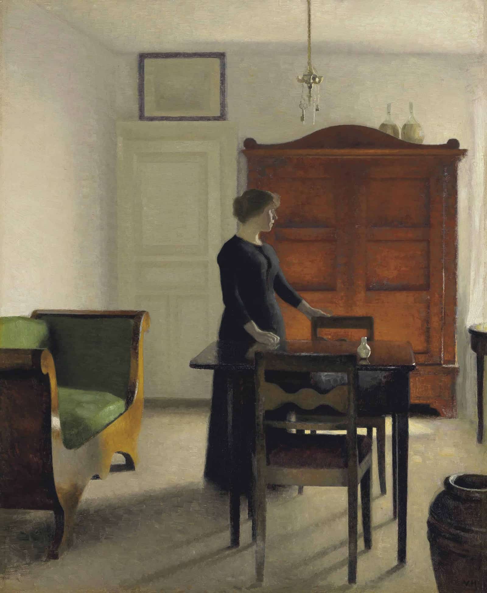 Stue by Vilhelm Hammershoi