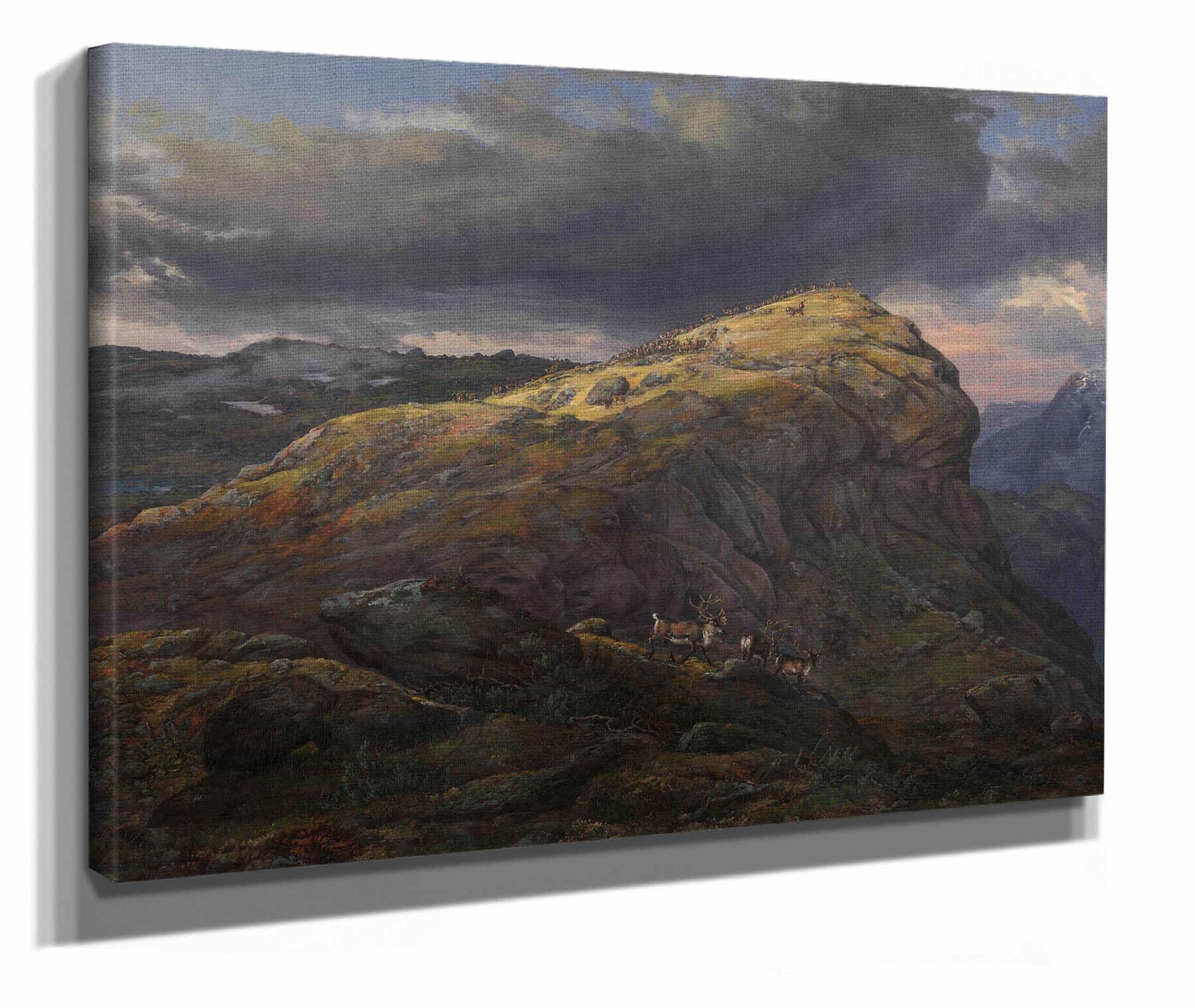 Stugunoset At Filefjell by Johan Christian Dahl