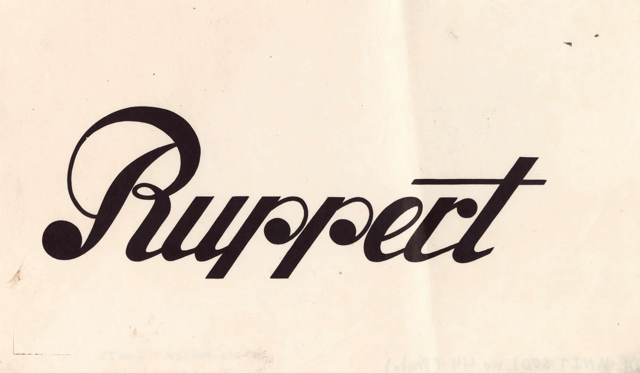 Stylized Logo For Ruppert Beer  by Winold Reiss