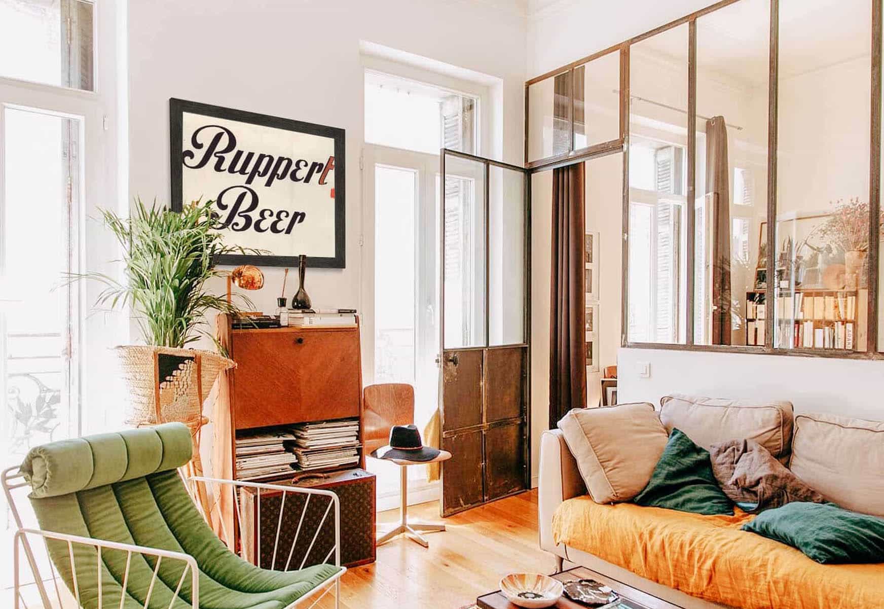 Stylized Logo For Ruppert Beer  by Winold Reiss