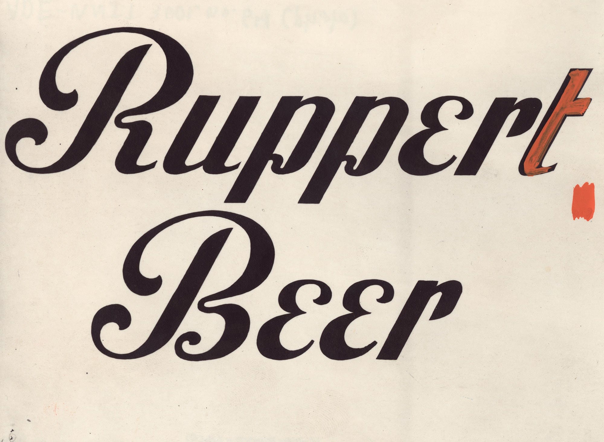Stylized Logo For Ruppert Beer  by Winold Reiss