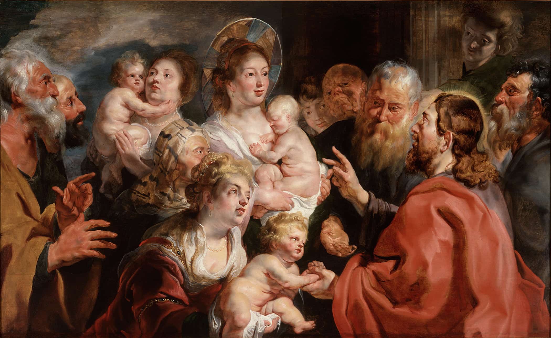 Suffer The Little Children To Come Unto Me   by Jacob Jordaens