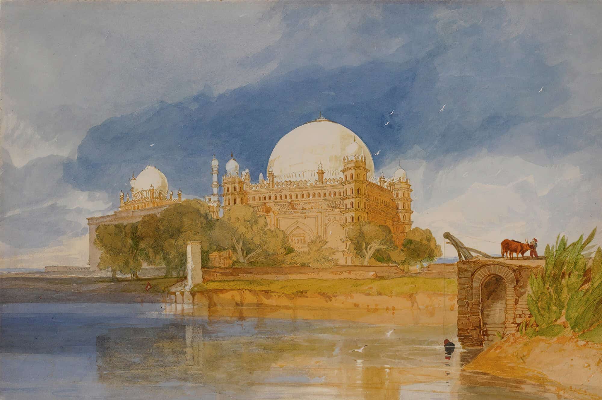 Sultan Mahamed Shahs Tomb Bejapore India by John Sell Cotman