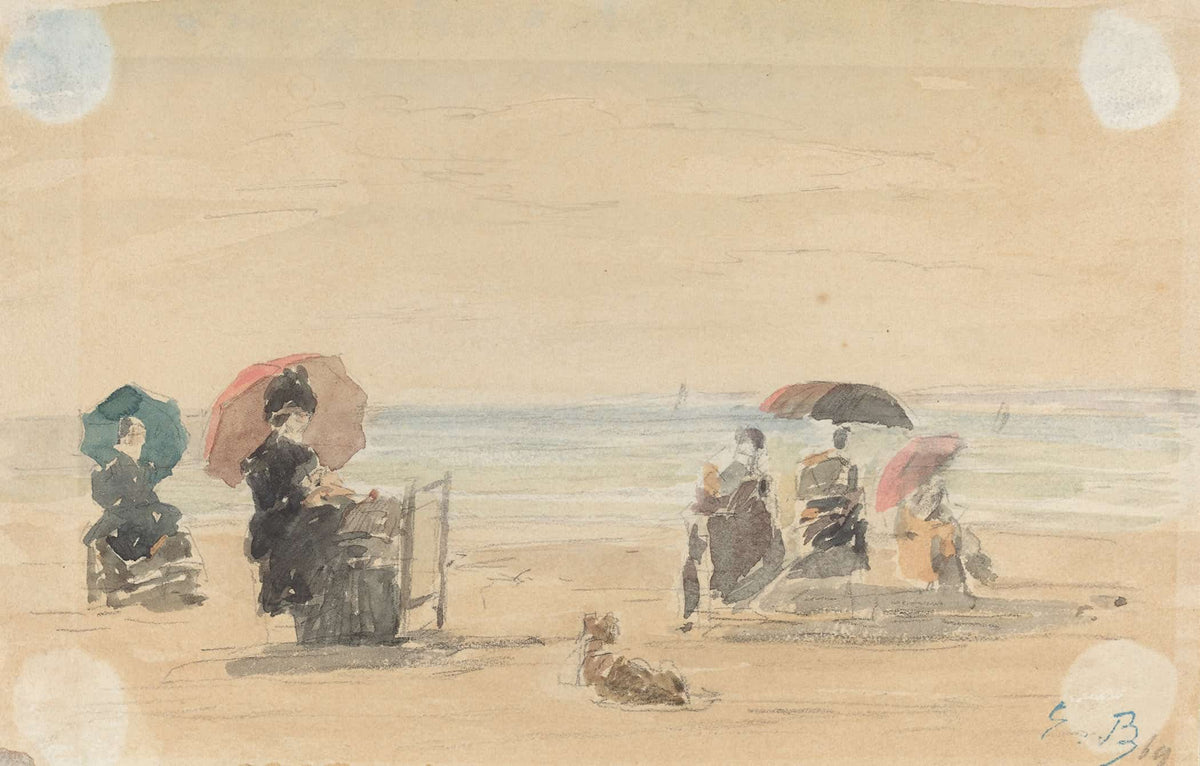 Sun Shades Trouville by Eugene Boudin