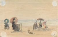 Sun Shades Trouville by Eugene Boudin