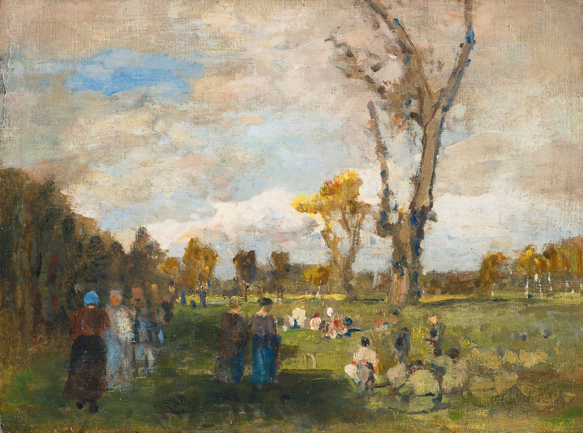 Sunday In The Prater Gardens by Tina Blau