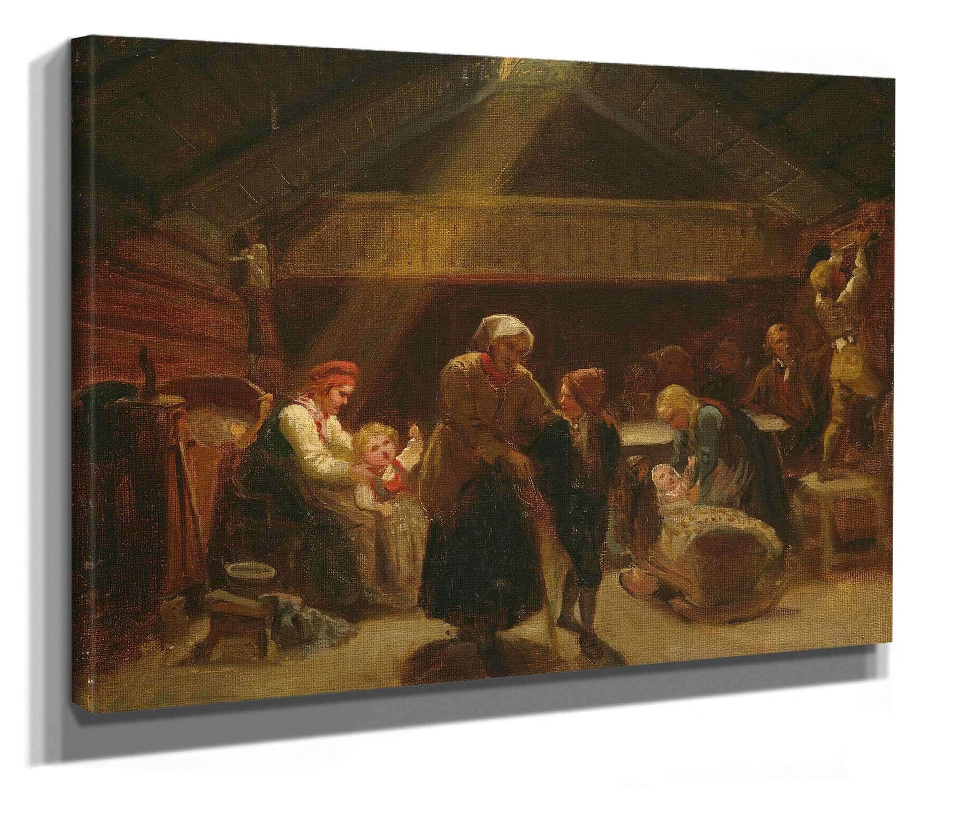 Sunday Morning In A Farmers House by Adolph Tidemand