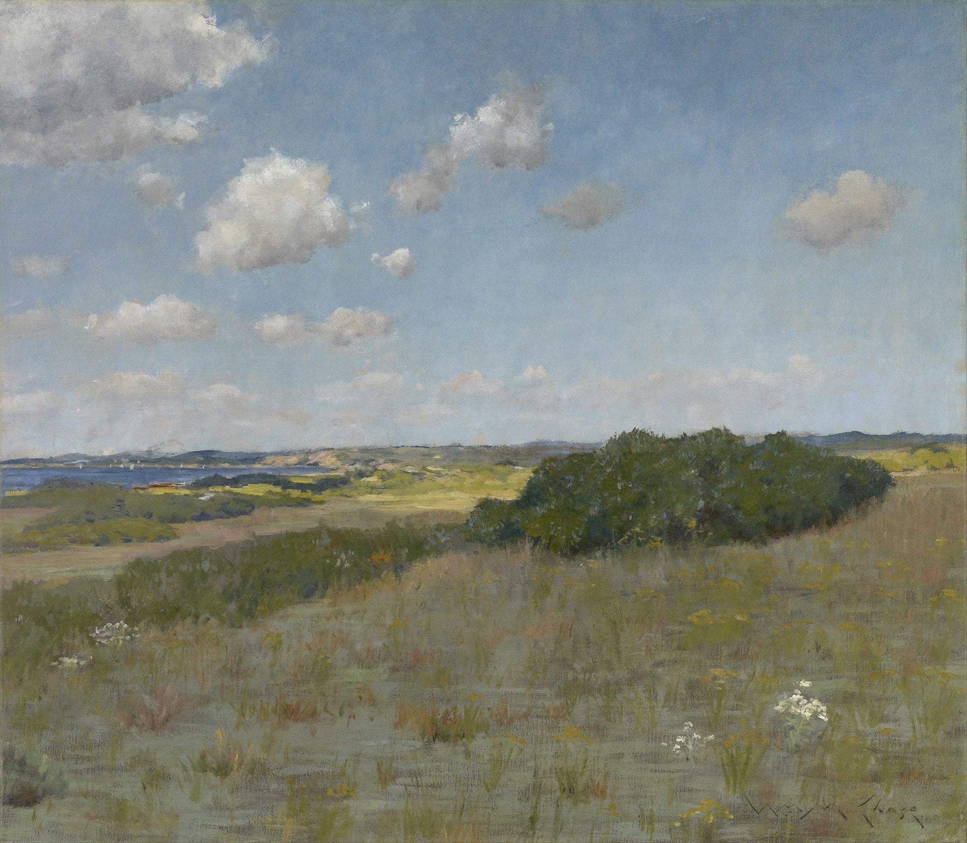 Sunlight And Shadow Shinnecock Hills by William Merritt Chase