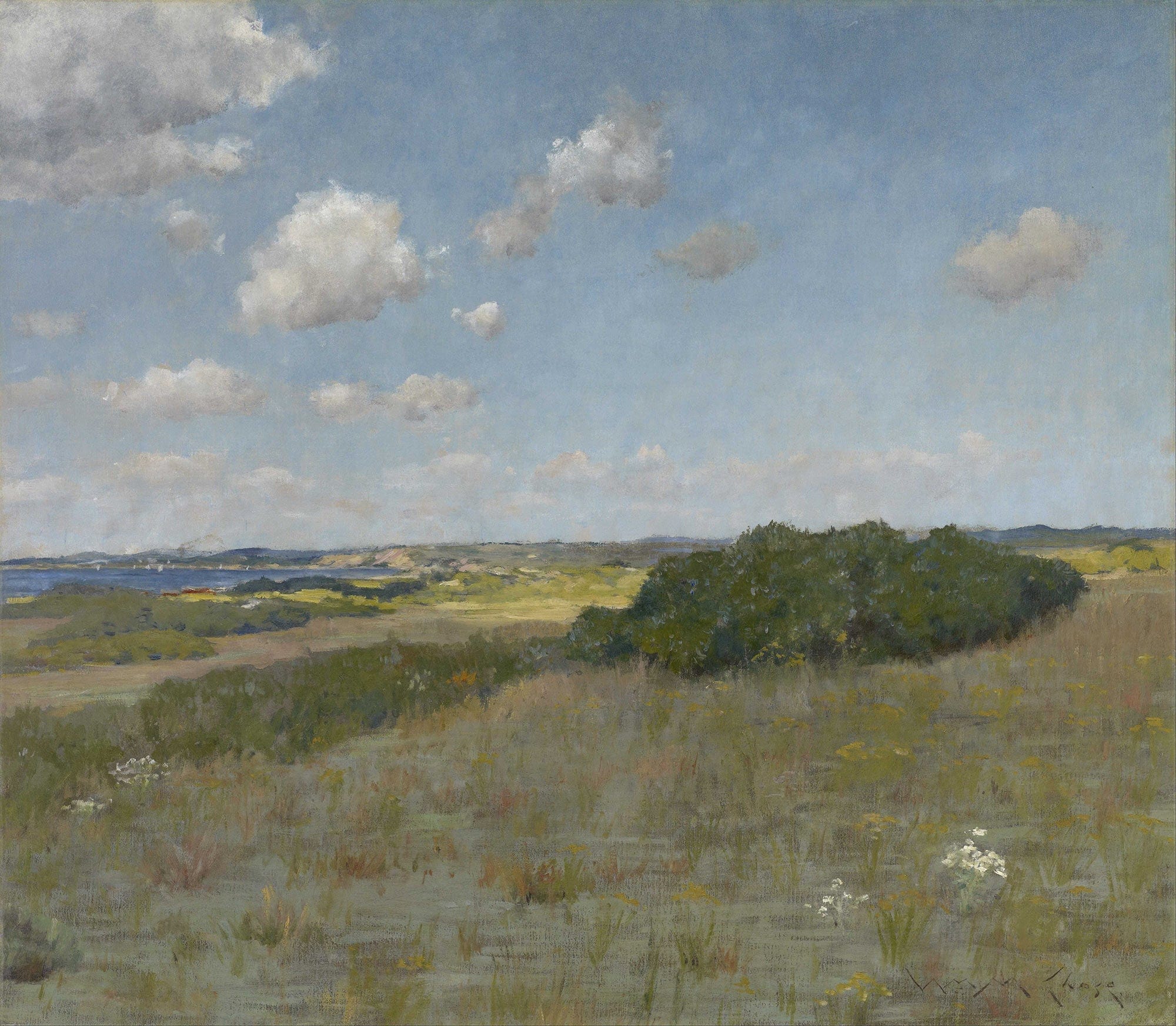 Sunlight And Shadow Shinnecock Hills by William Merritt Chase