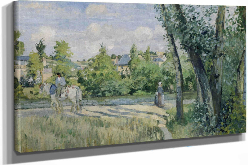 Sunlight On The Road Pontoise by Camille Pissarro