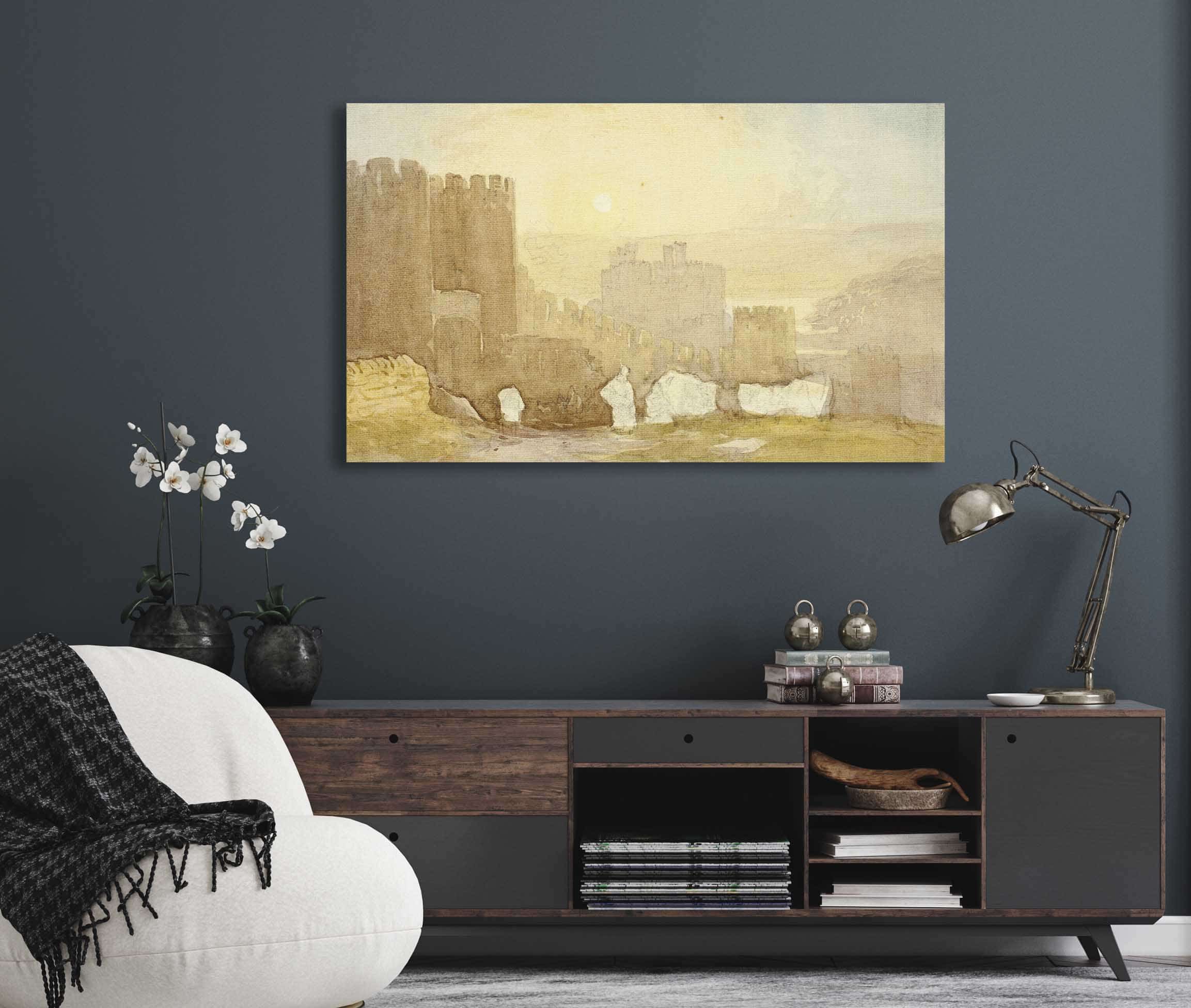 Sunrise Conway Castle by David Cox