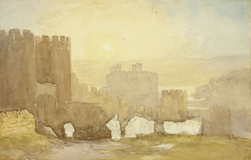 Sunrise Conway Castle by David Cox