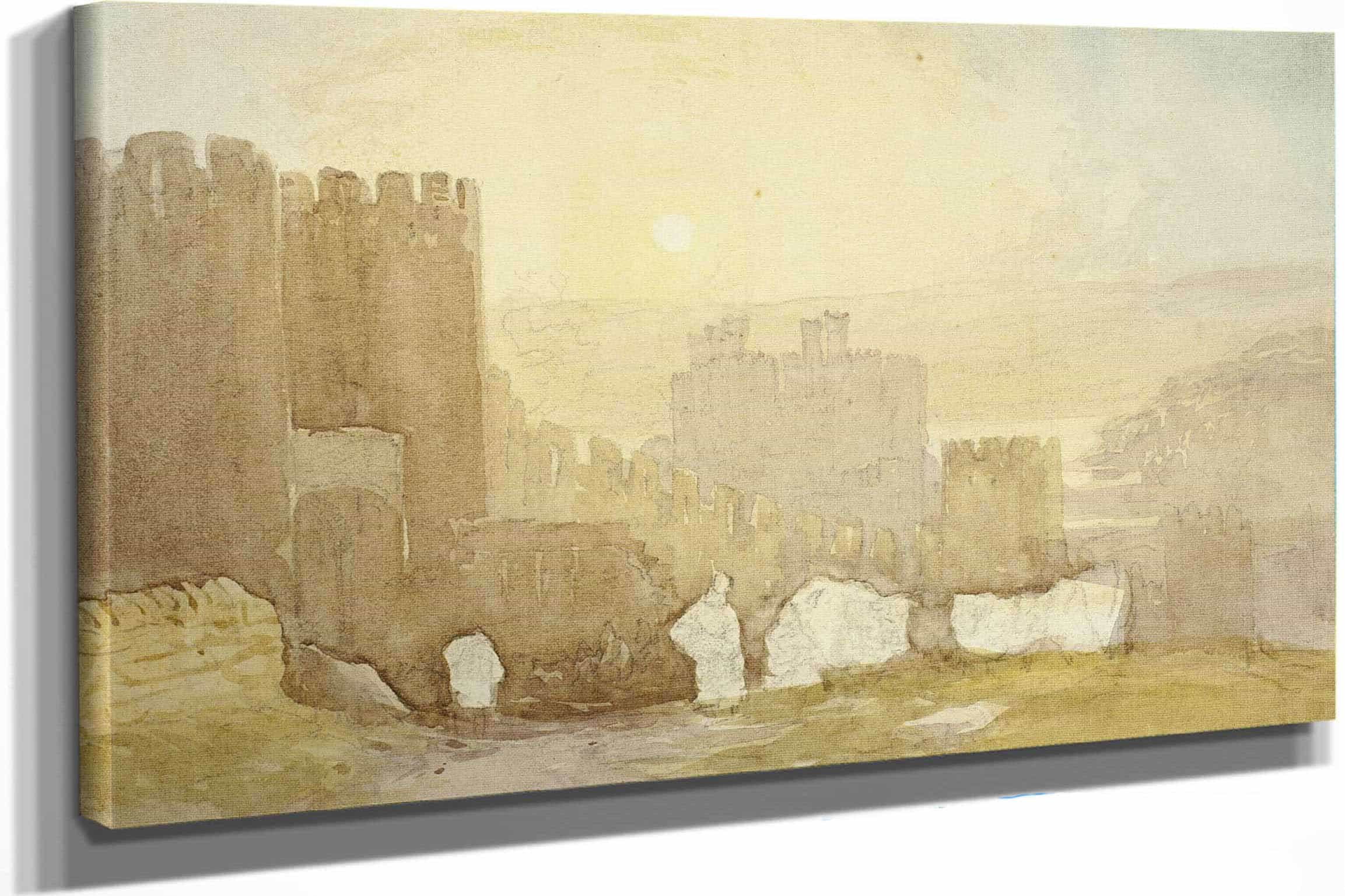 Sunrise Conway Castle by David Cox